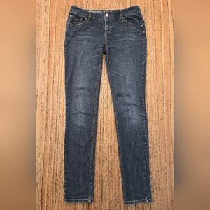 Mossimo‎ Supply Co. Size 7L Womens Medium Wash Skinny Blue Jeans
